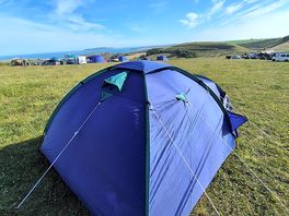 Our bed for a night
