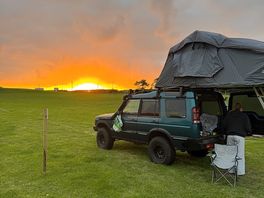 Lovely sunset nice open field