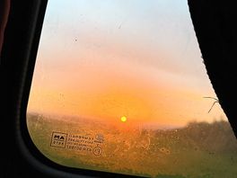 Sun rise from the van