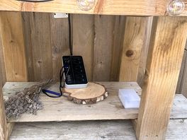Charge station run on solar power