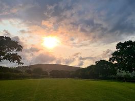 Dusk overlooking the camp site