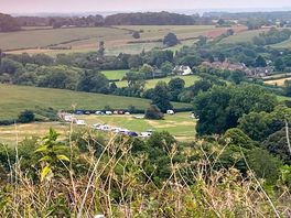 Campsite view from the church view point