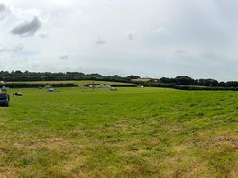 A panoramic view of the site