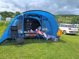Our tent at eshault