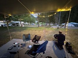 View from deluxe pitch