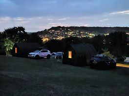 View at night from our tent