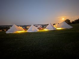 Tents at night
