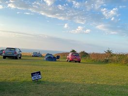 View from the showers over the camp area