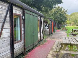 Outside view of railway pods