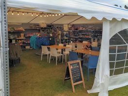Cafe and camping shop