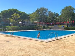 Entorno de las piscinas, hay otra para niños pequeños