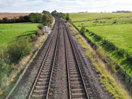 Train line next to site