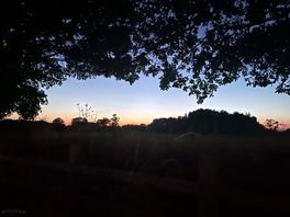Beautiful sunset from the campsite walkways