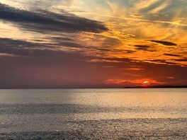 Sunset over hope cove