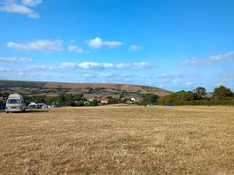 Views across site from top of field