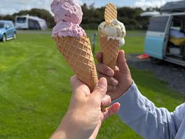 Gorgeous ice cream made on site