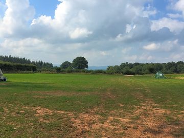 Our camping field, find the perfect spot and then head to the kitchen for a cuppa