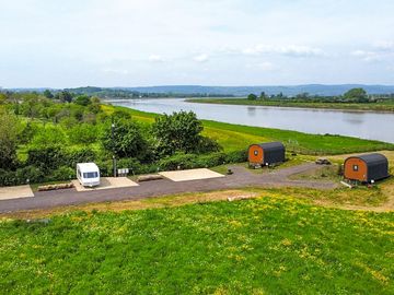 Two pods and three hardstanding pitches