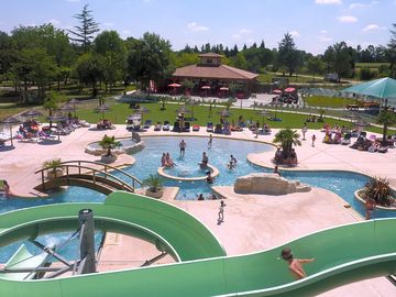 Waterslides and heated swimming pool (added by manager 20 Nov 2015)