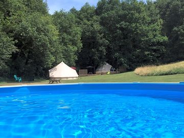 View of the campsite from the pool (added by manager 26 Feb 2019)