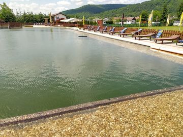 Natural swimming pool and sun deck