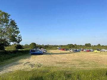 Non-electric touring pitches on a level meadow