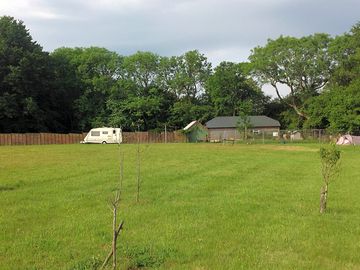 The paddock looking south