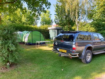 Premium pitches with private bathroom