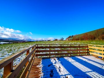 Winter views from the decking