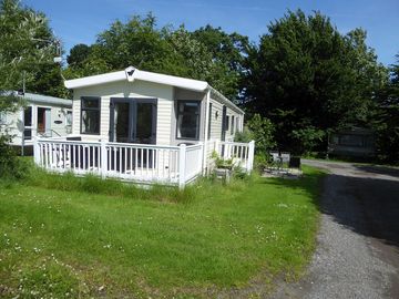 Static caravan exterior