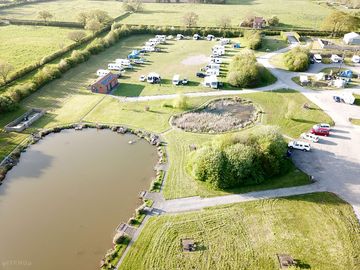 Aerial view of the site