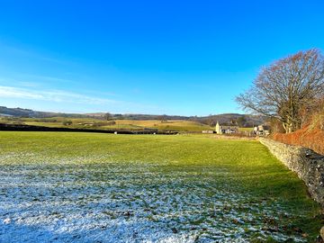 A dusting of snow on the pitches