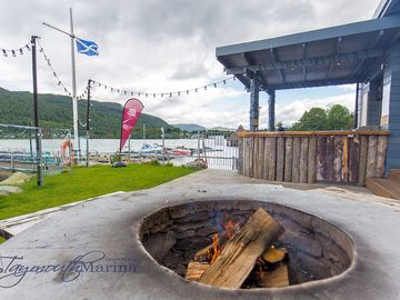 Warm up around the firepit