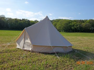 Bell tent on the grass