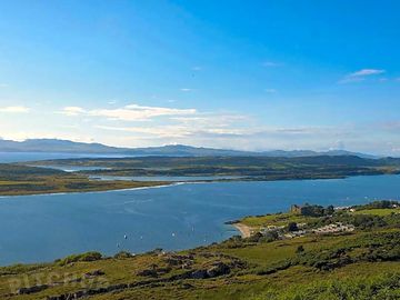 View from the hill above castle sween
