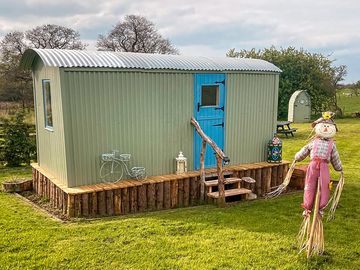 Shepherd's hut exterior