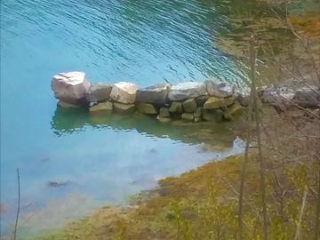 View to the pier and the water