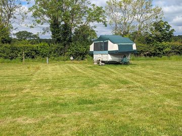 Our pitches are suitable for trailer tents and motorhomes