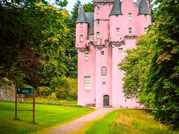 Craigievar castle, 10 minutes' drive away