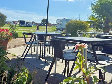 The galleon cafe bar outside sitting area