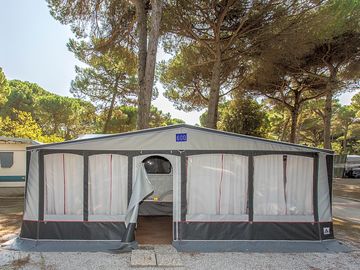The on-site touring caravan
