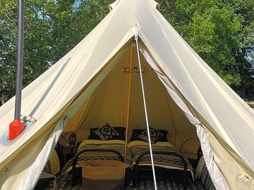 Bell tent entrance