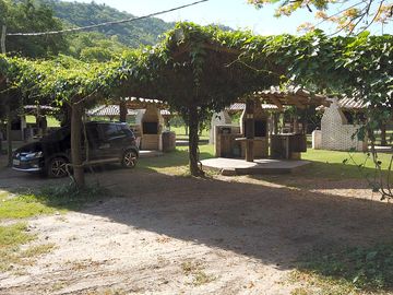 Covered car parking area