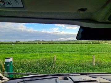 Unrestricted views of open countryside