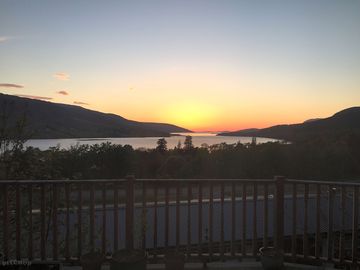 Stunning sunset over the loch