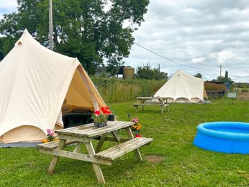 Bell tent pitch