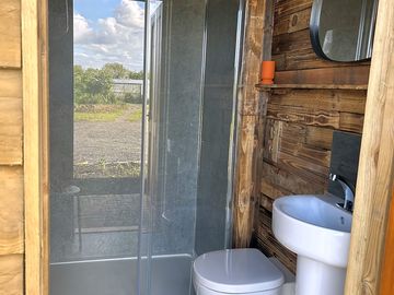 Toilet and shower