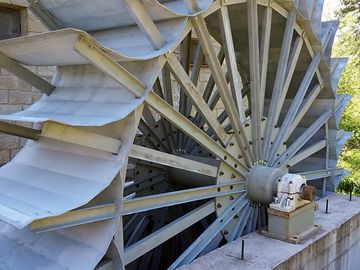 On-site mill wheel