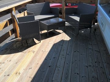 Private outdoor seating area