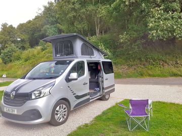 Pitch at riverside glamping at camping ripponden.